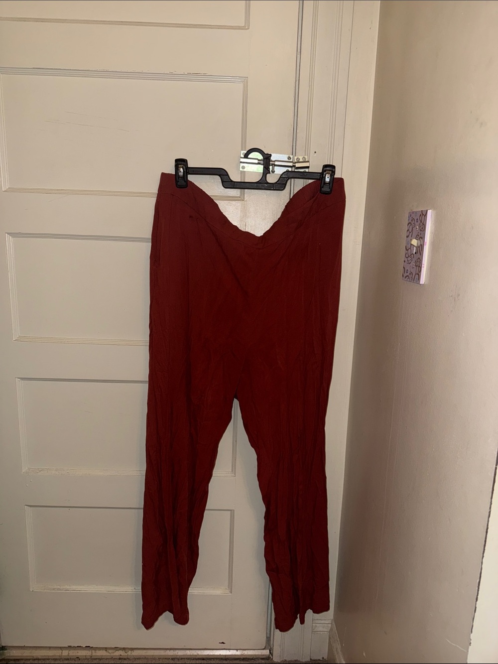 Old Navy Deep Brick Red Straight-Leg Pants